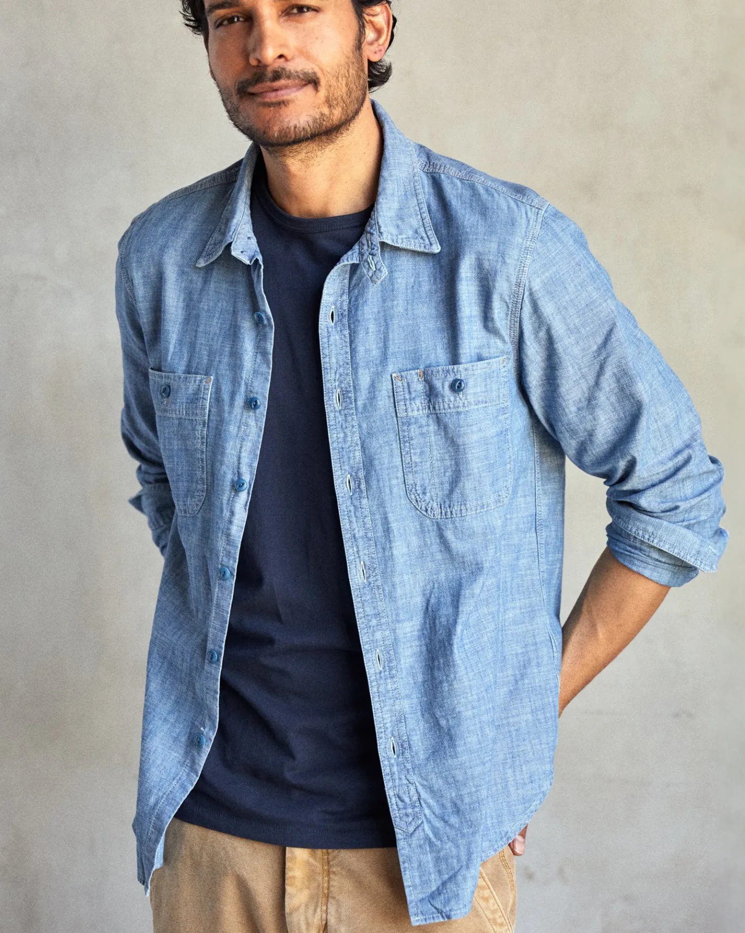 Chambray Utility Shirt