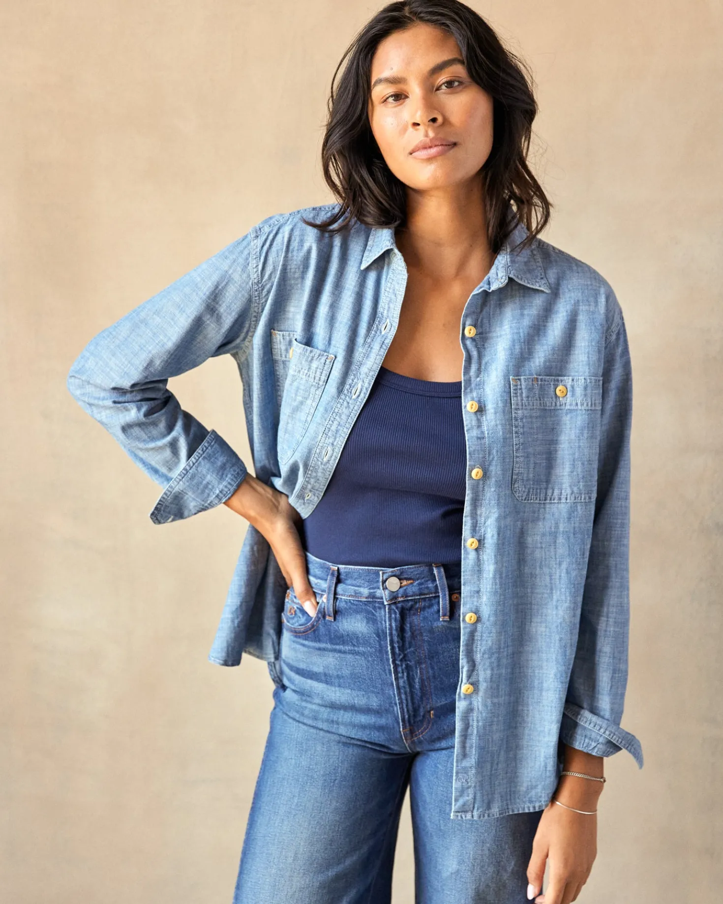 Women's Chambray Utility Shirt